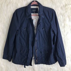 Talbots cinch waist drawstring jacket